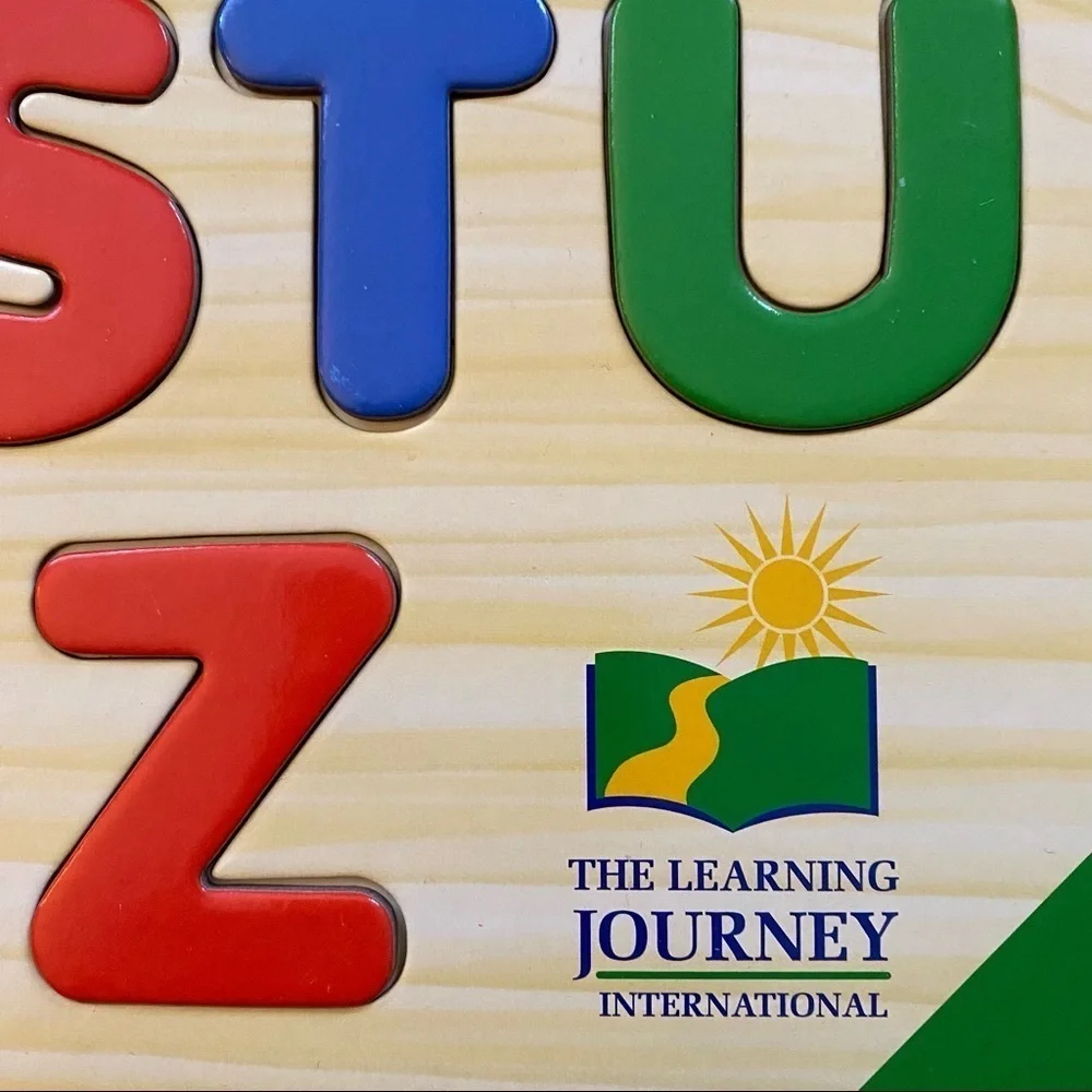 𝅺🔵 The Learning Journey Wood Alphabet Puzzle.